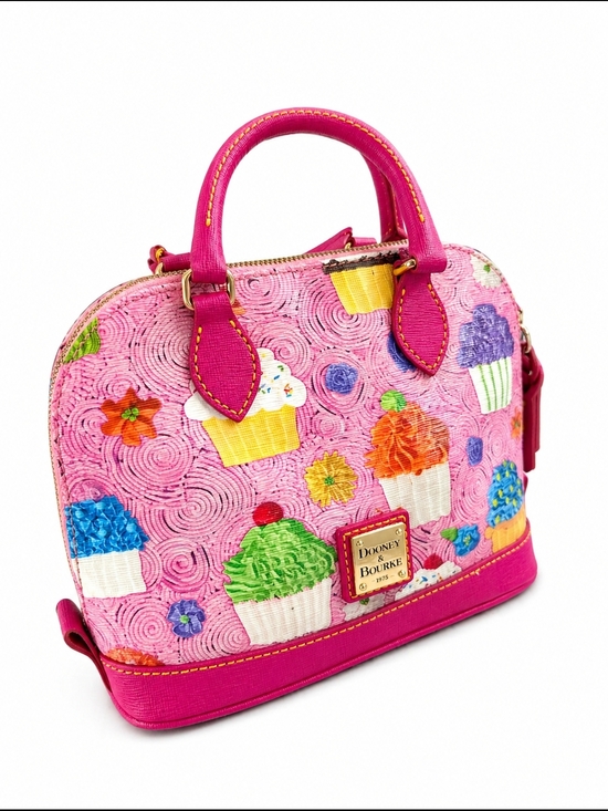 Dooney & Bourke Handbags - Dooney & Bourke Pink Cupcake Satchel - Playful Crossbody Bag